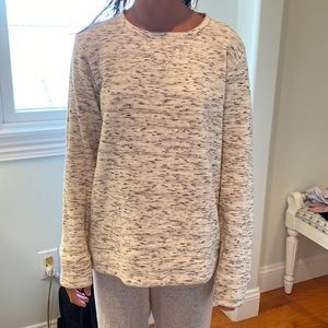 crewneck speckled sweatshirt